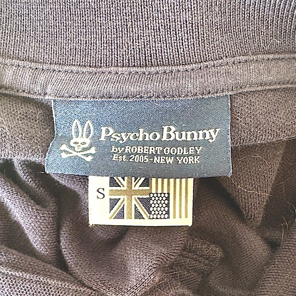 Psycho Bunny Navy Blue Polo Shirt Sz-S - Picture 6 of 7